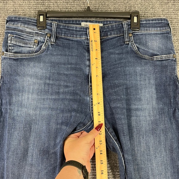 Mavi Jeans Zach Straight Leg Jeans Medium Wash Denim 36 30 Mens - Picture 11 of 14